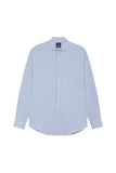 Slim Fit Striped Travel Shirt With Dublin Collar