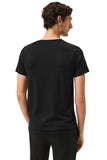 Mercerized Lyocell Cotton T Shirt With Sleeve Logo