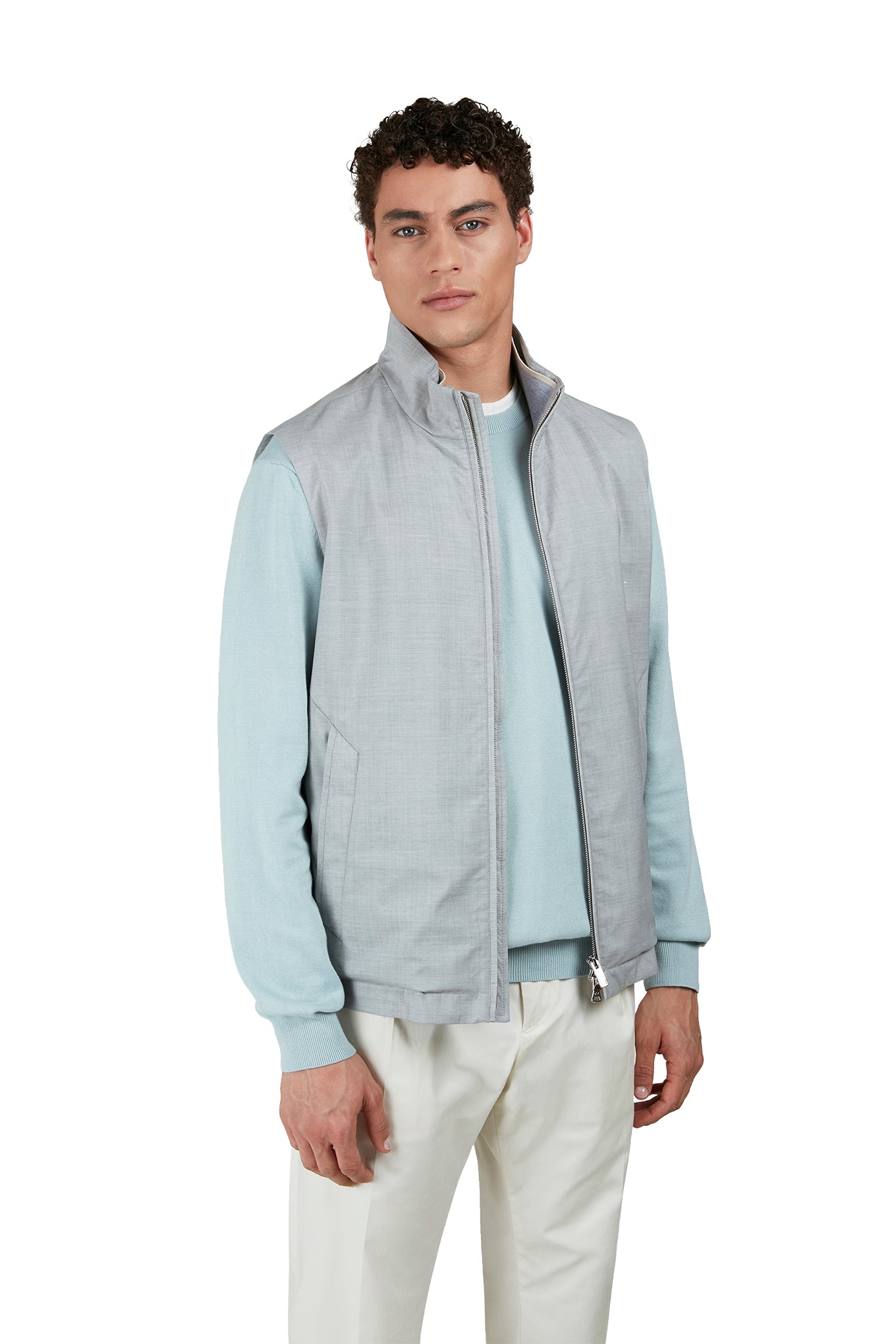 Wool and silk Vest