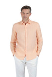 Linen shirt with French collar