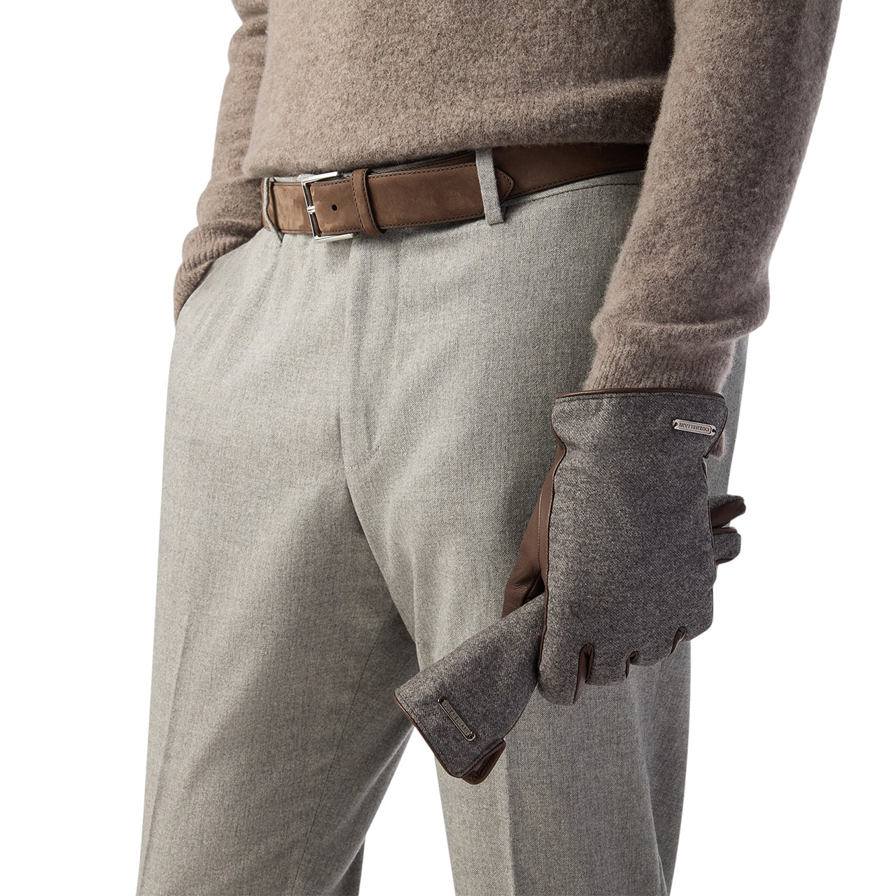 Black and Brown Combination gloves