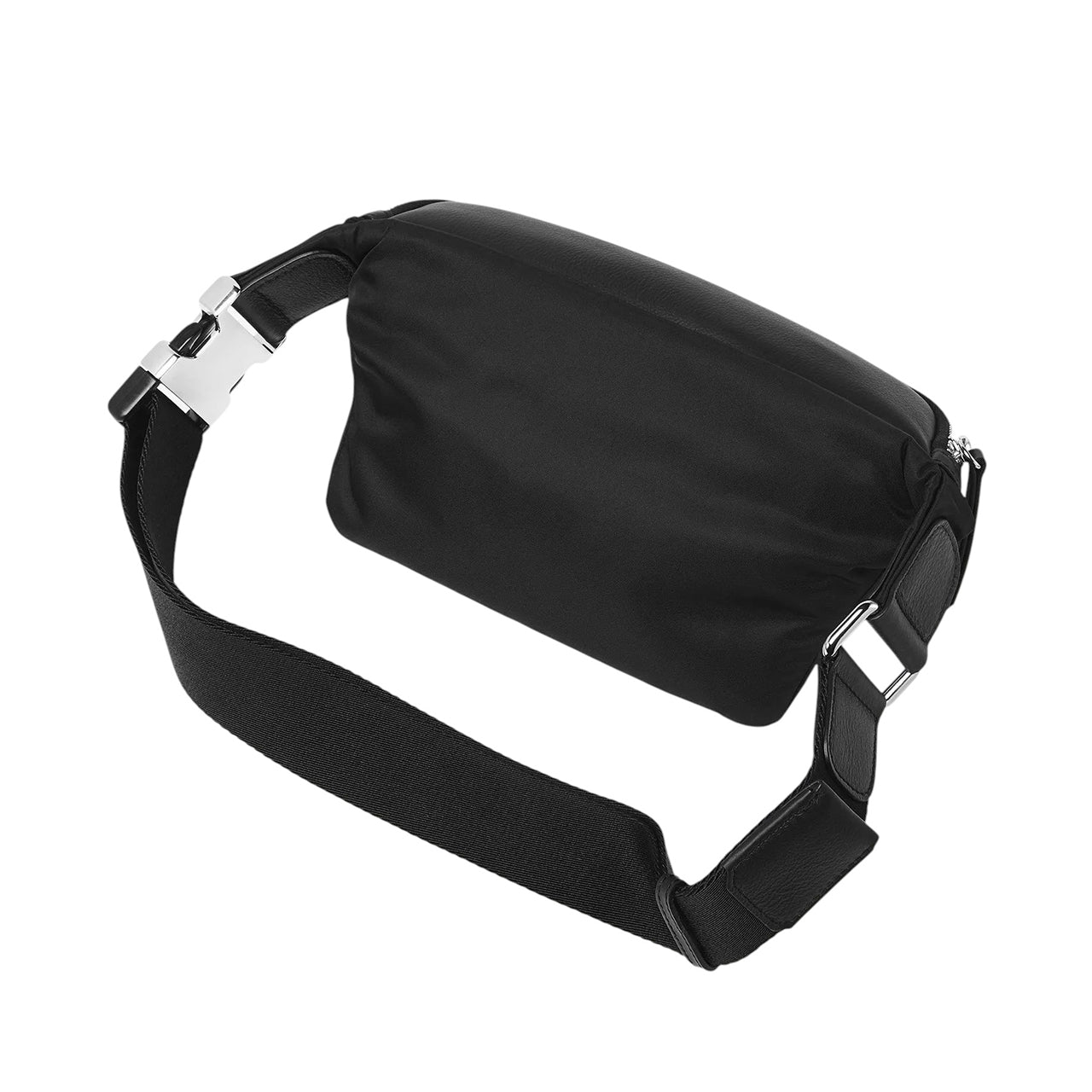 Black bum bag with adjustable shoulder strap