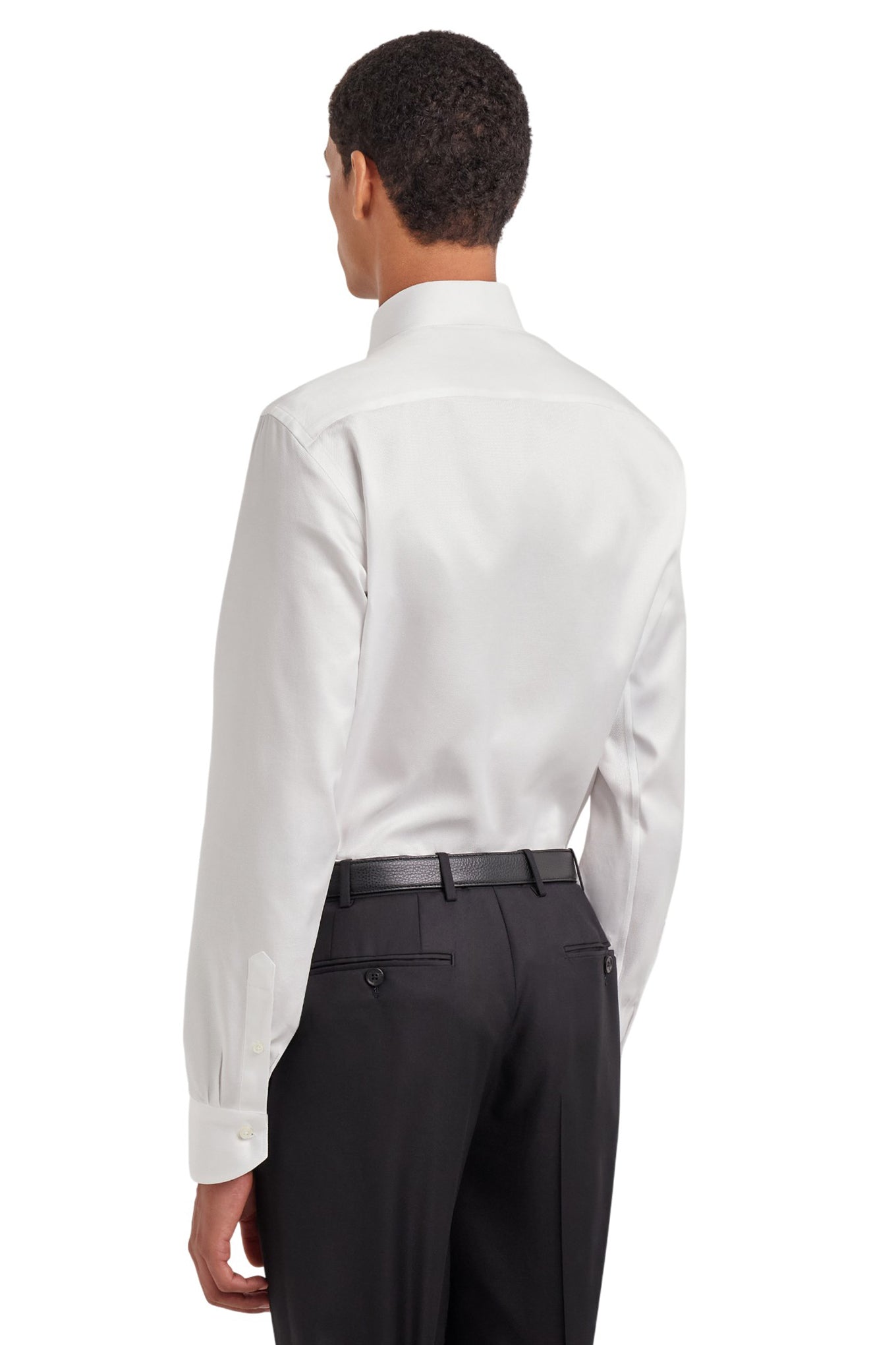 White regular fit Impeccabile cotton shirt