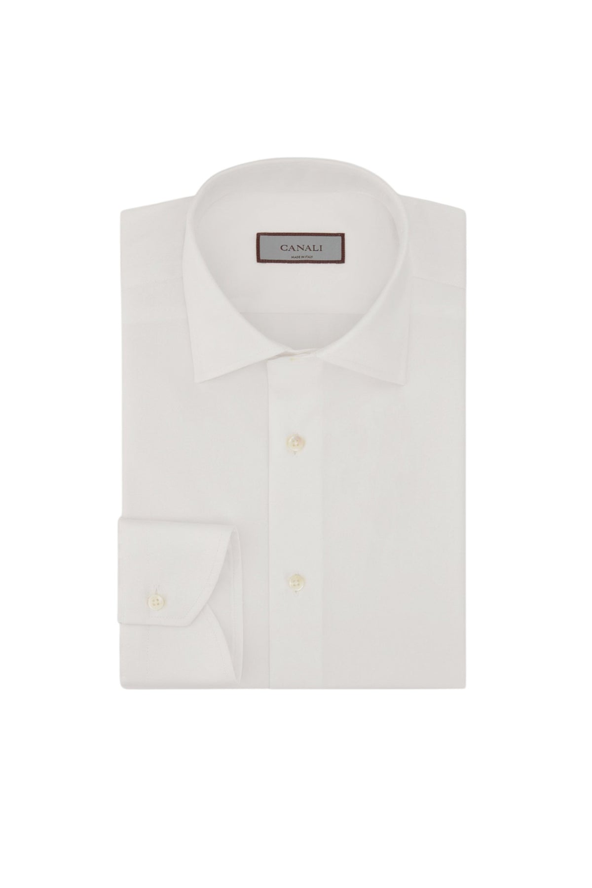 Regular-fit shirt in white cotton