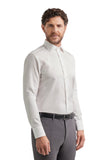 Regular-fit shirt in white cotton