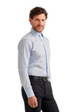 Regular-fit shirt in light blue cotton