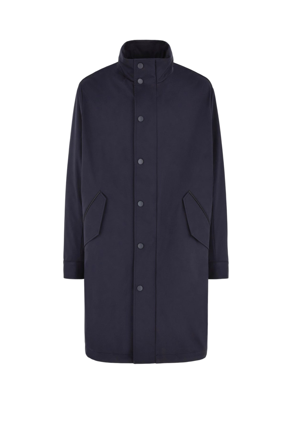 Blue technical fabric jacket