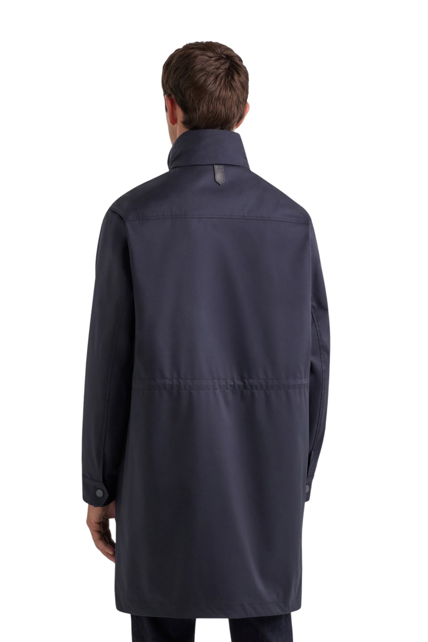 Blue technical fabric jacket
