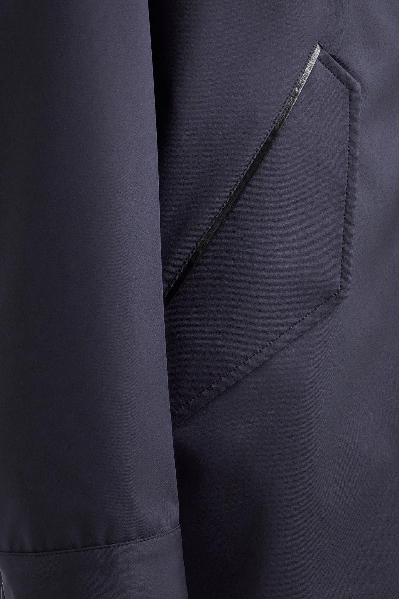 Blue technical fabric jacket