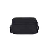 East West Camera Bag in black hammered calfskin
