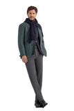 Canali Nuvola blue technical fabric jacket