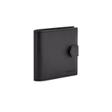 Black wallet in hammered calfskin