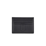 Black hammered calfskin card holder