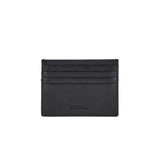 Black hammered calfskin card holder