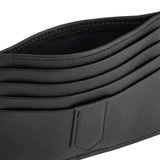 Black hammered calfskin card holder