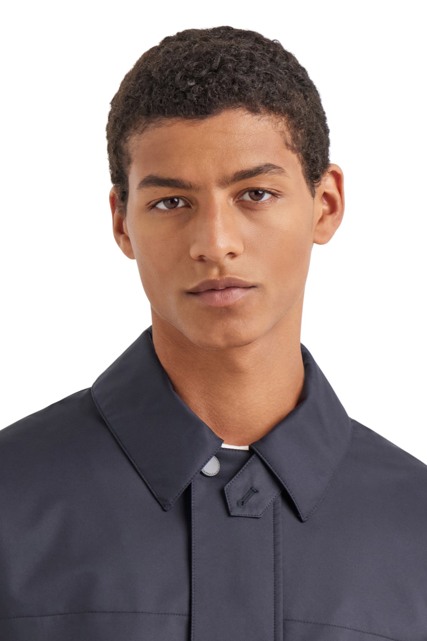 Canali Nuvola Maestrale blue technical fabric field jacket