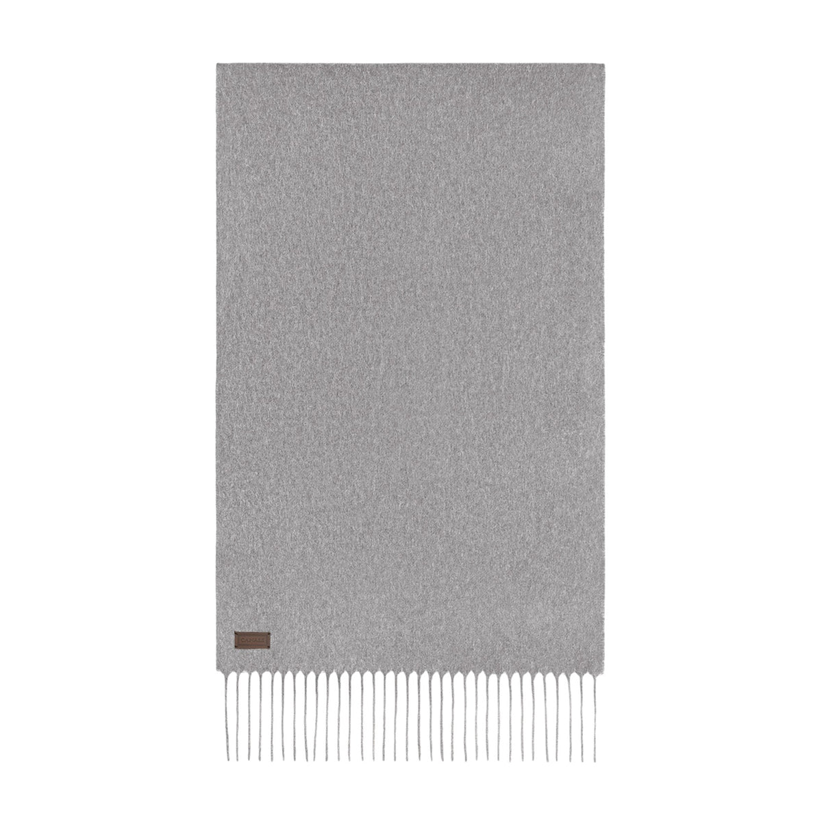 Grey pure cashmere scarf