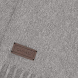 Grey pure cashmere scarf