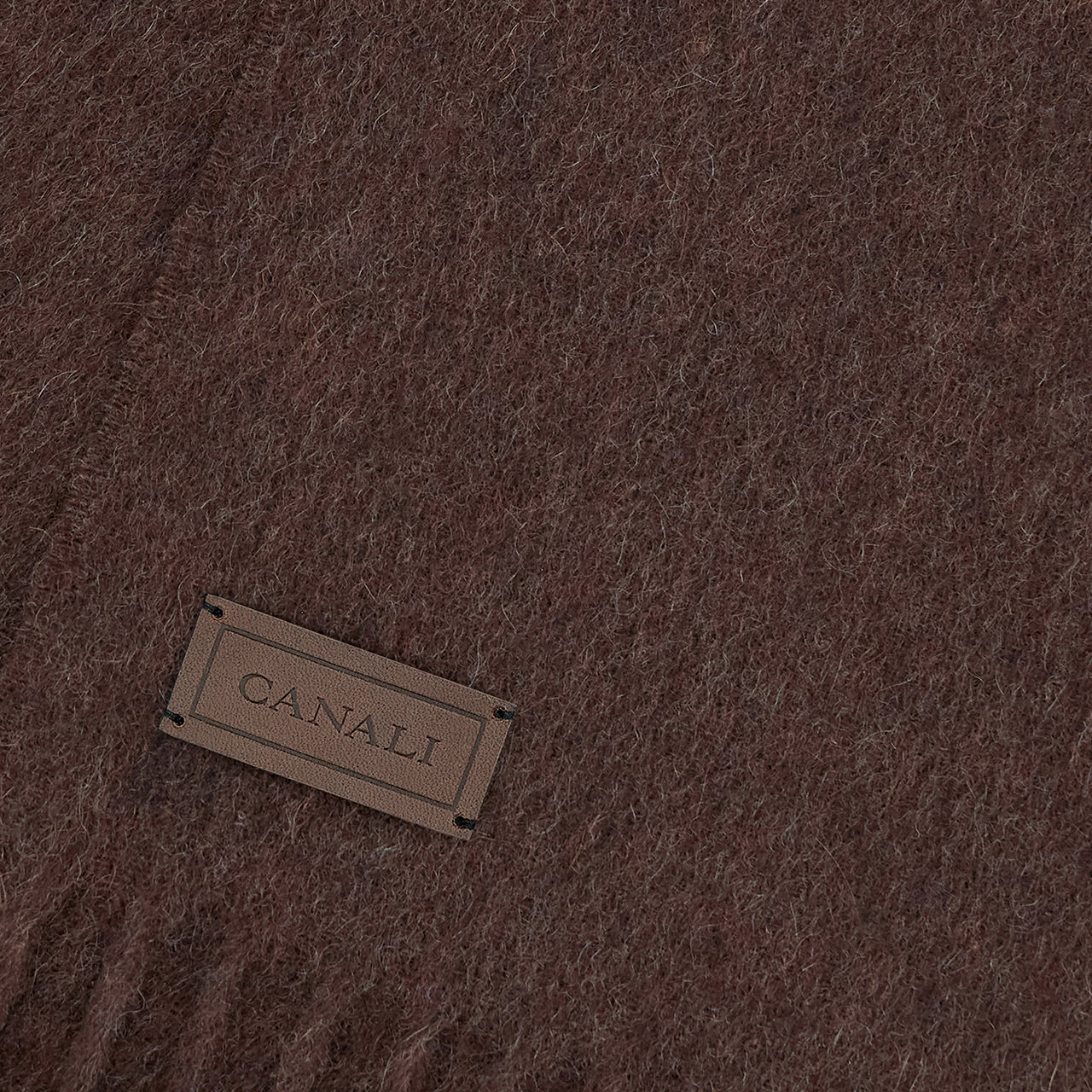 Dark Brown pure cashmere scarf