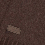 Dark Brown pure cashmere scarf
