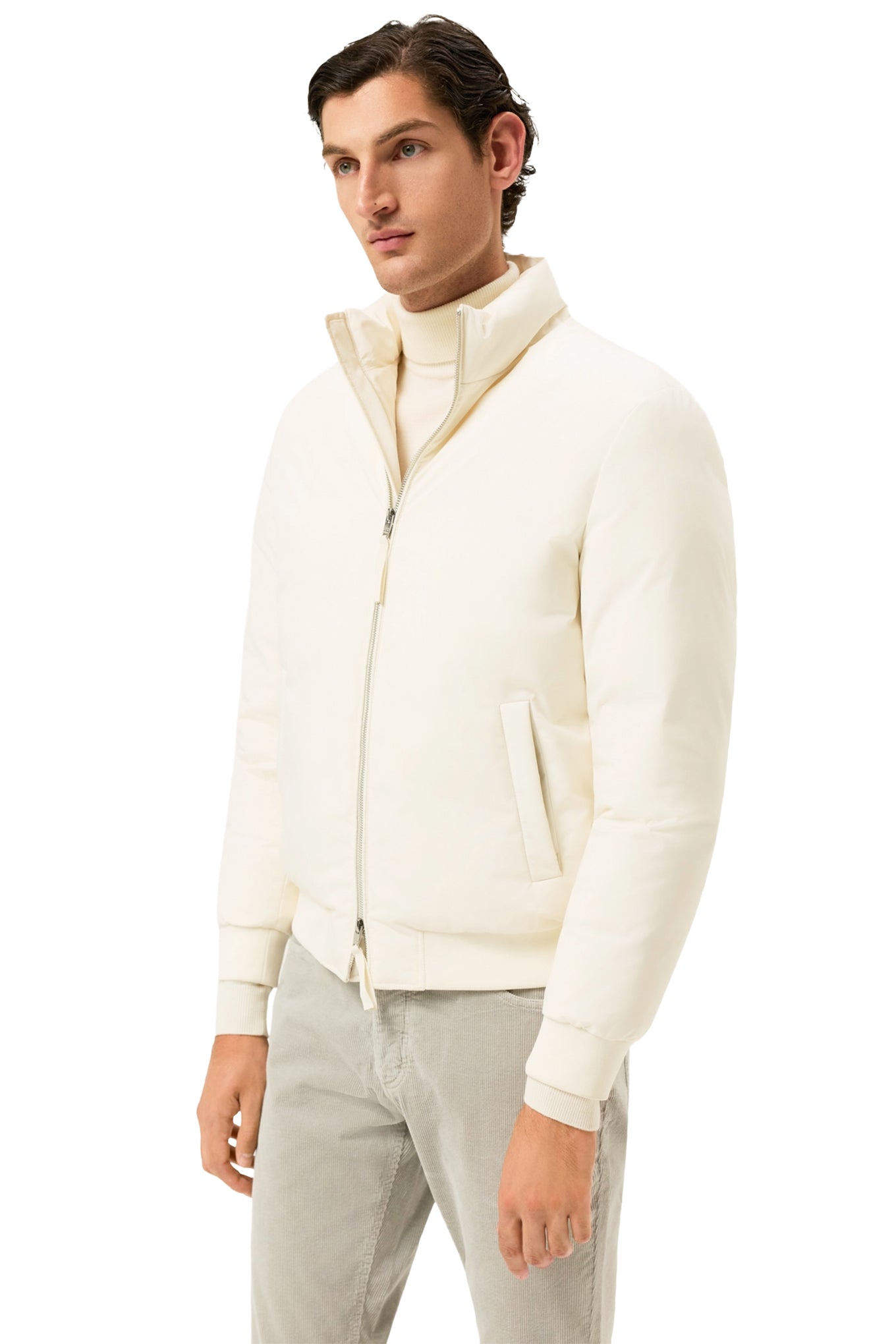 Real Down Bomber With Ribbed Finishes