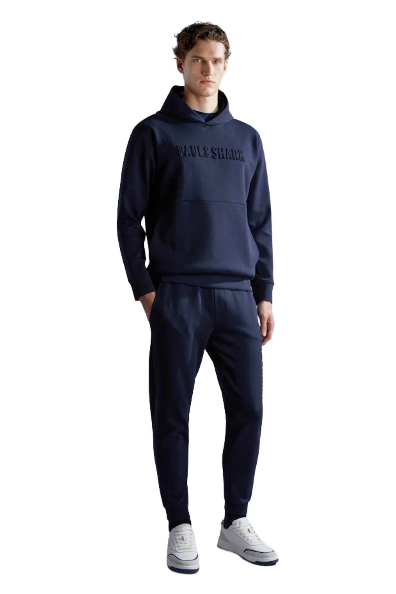 Mens navy blue sweatshirt Paul and Shark Hooded