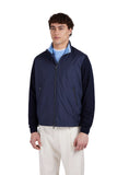Hybrid zip up cardigan in Ultralight microfiber and wool