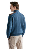 Wool and cashmere zip cardigan