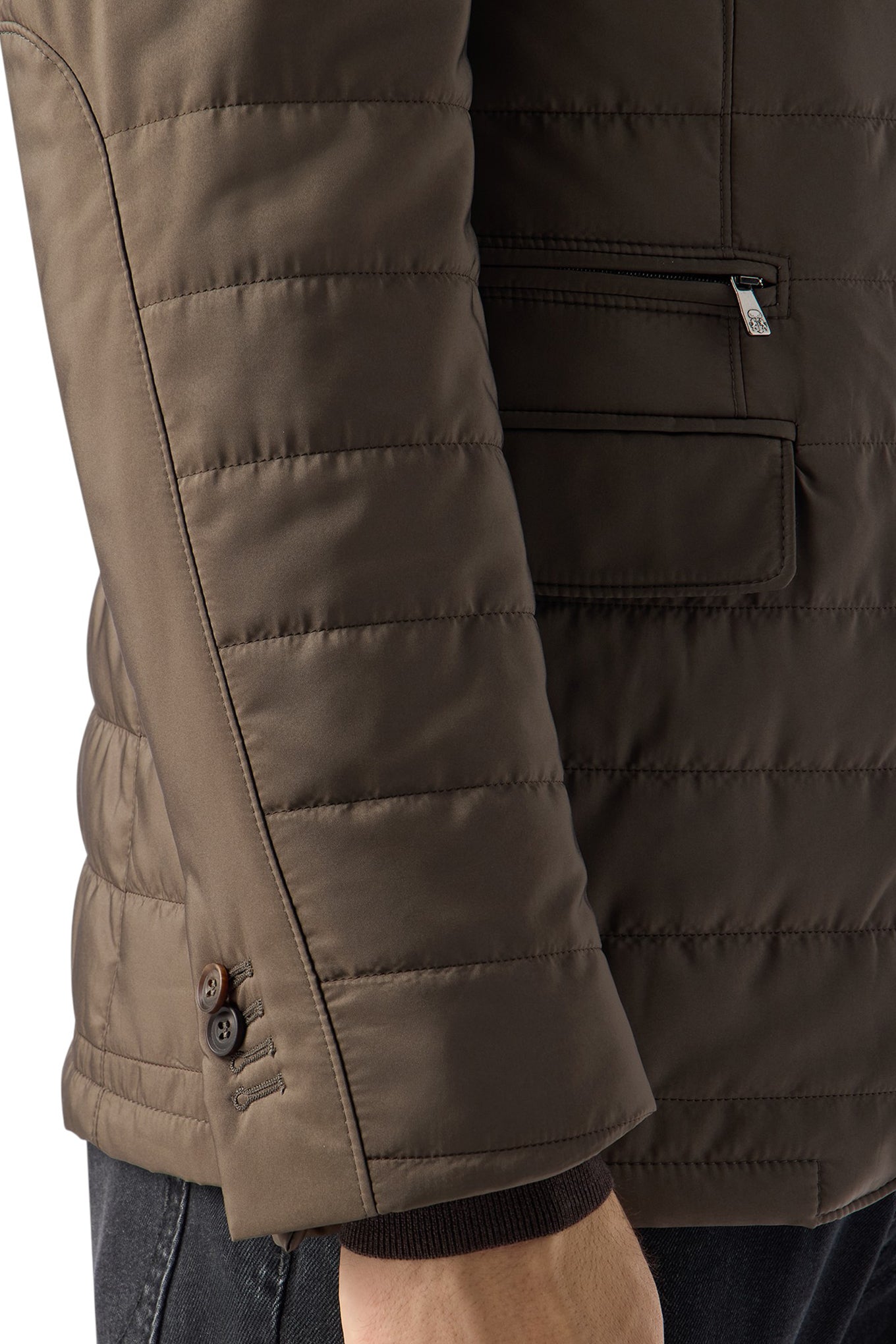 Brown poplin Corneliani jacket