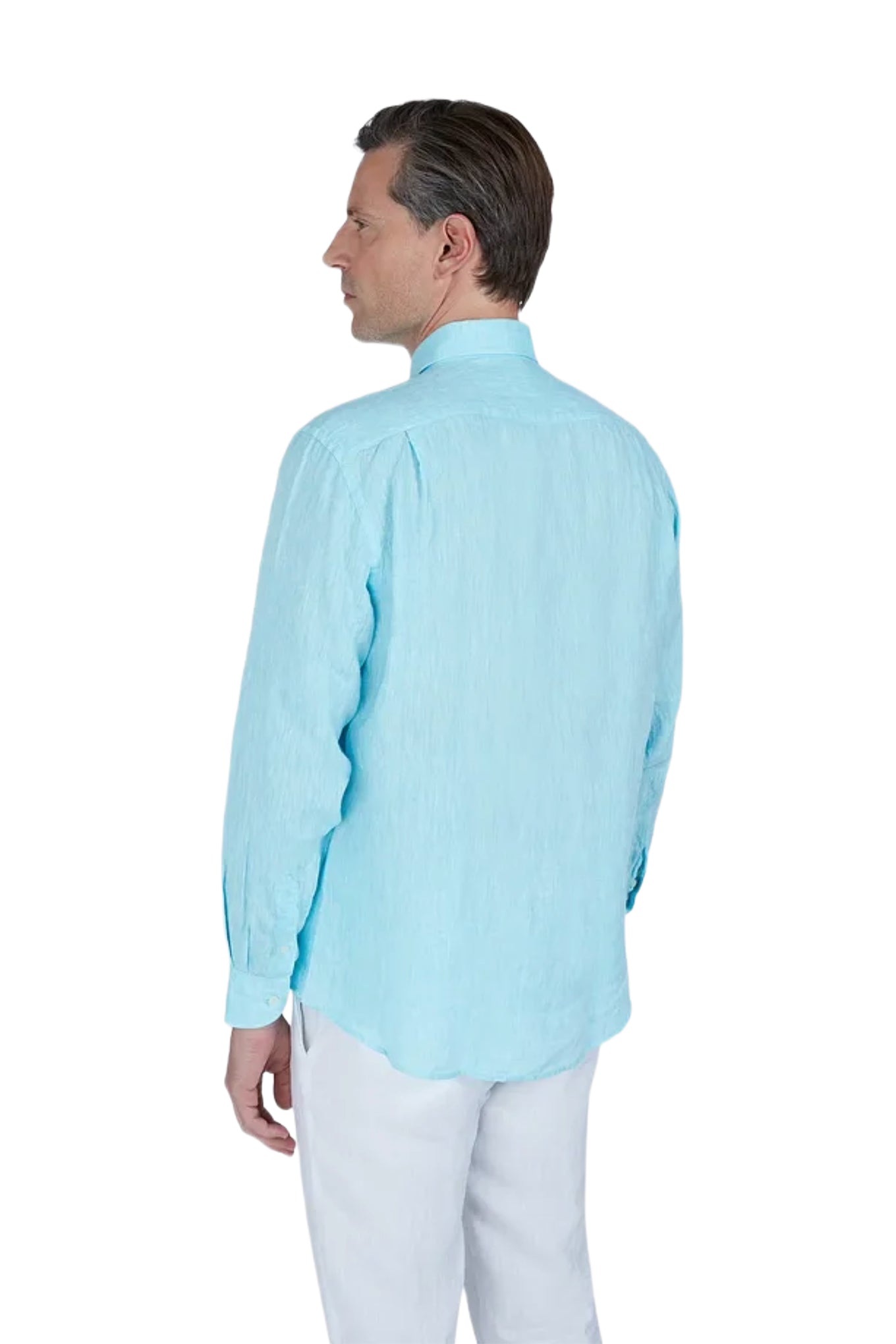 Linen shirt with French collar