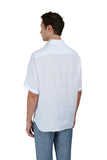 Linen popover shirt