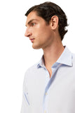 Slim Fit Striped Formal Shirt With Oxford Collar