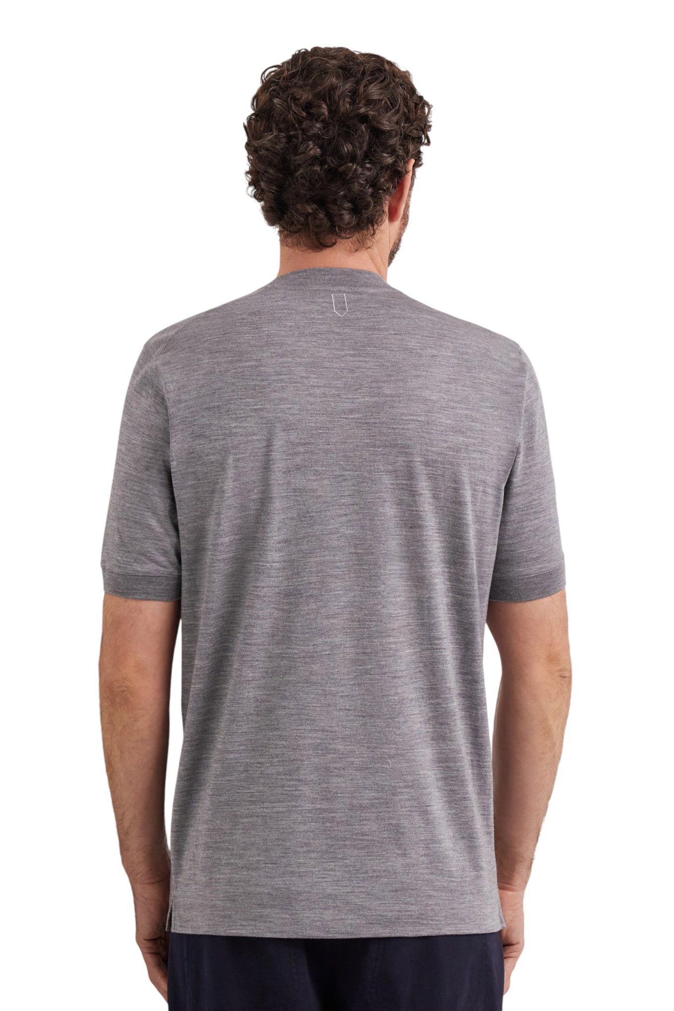 Impeccabile Super 120s wool gray melange Tshirt