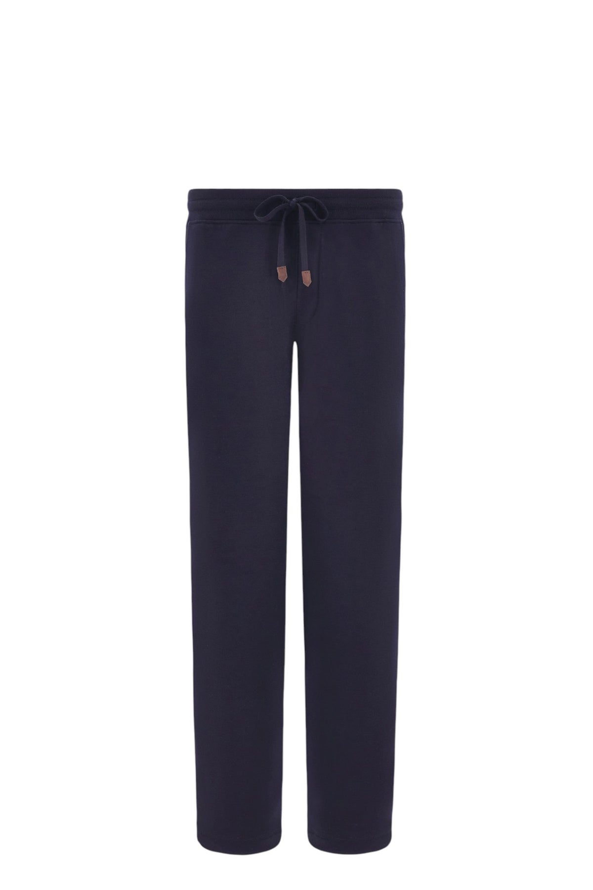 Blue Impeccabile wool joggers with contrasting piping