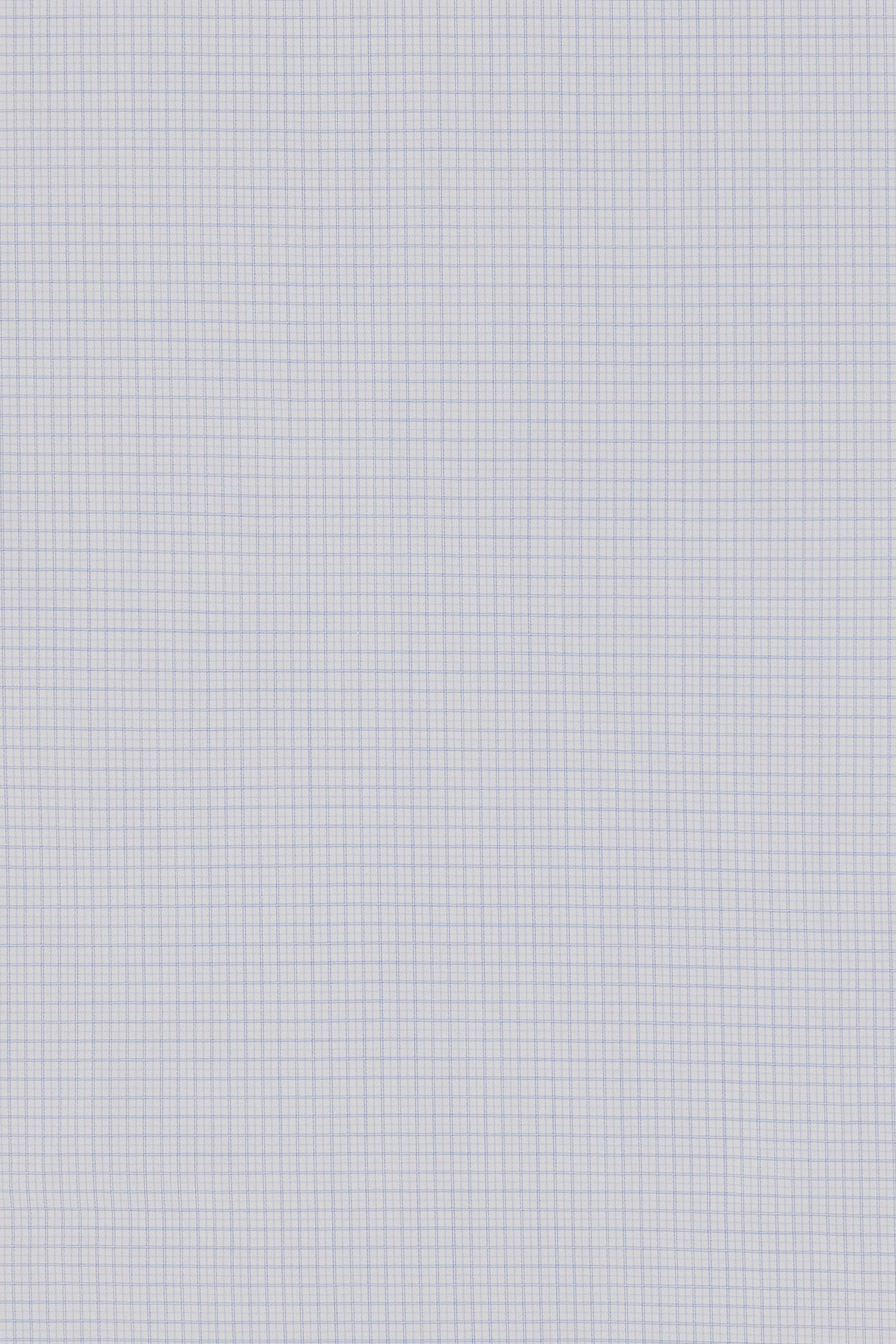 White and light blue 140/2 cotton plaid regular-fit formal shirt