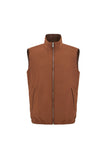 Canali Nuvola burnt brown reversible vest in technical fabric with membrane