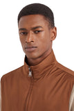 Canali Nuvola burnt brown reversible vest in technical fabric with membrane