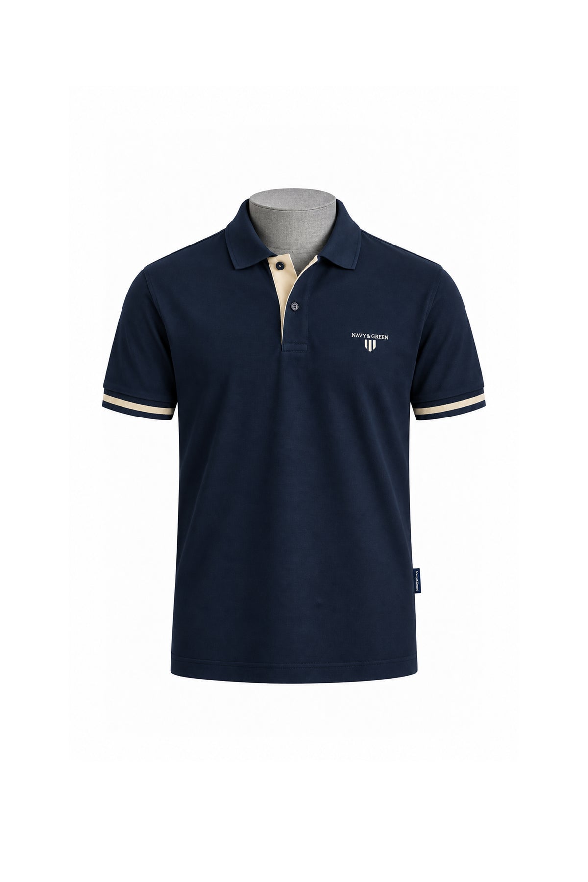 Cotton piqué polo shirt with contrast detailing