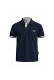 Cotton piqué polo shirt with contrast detailing