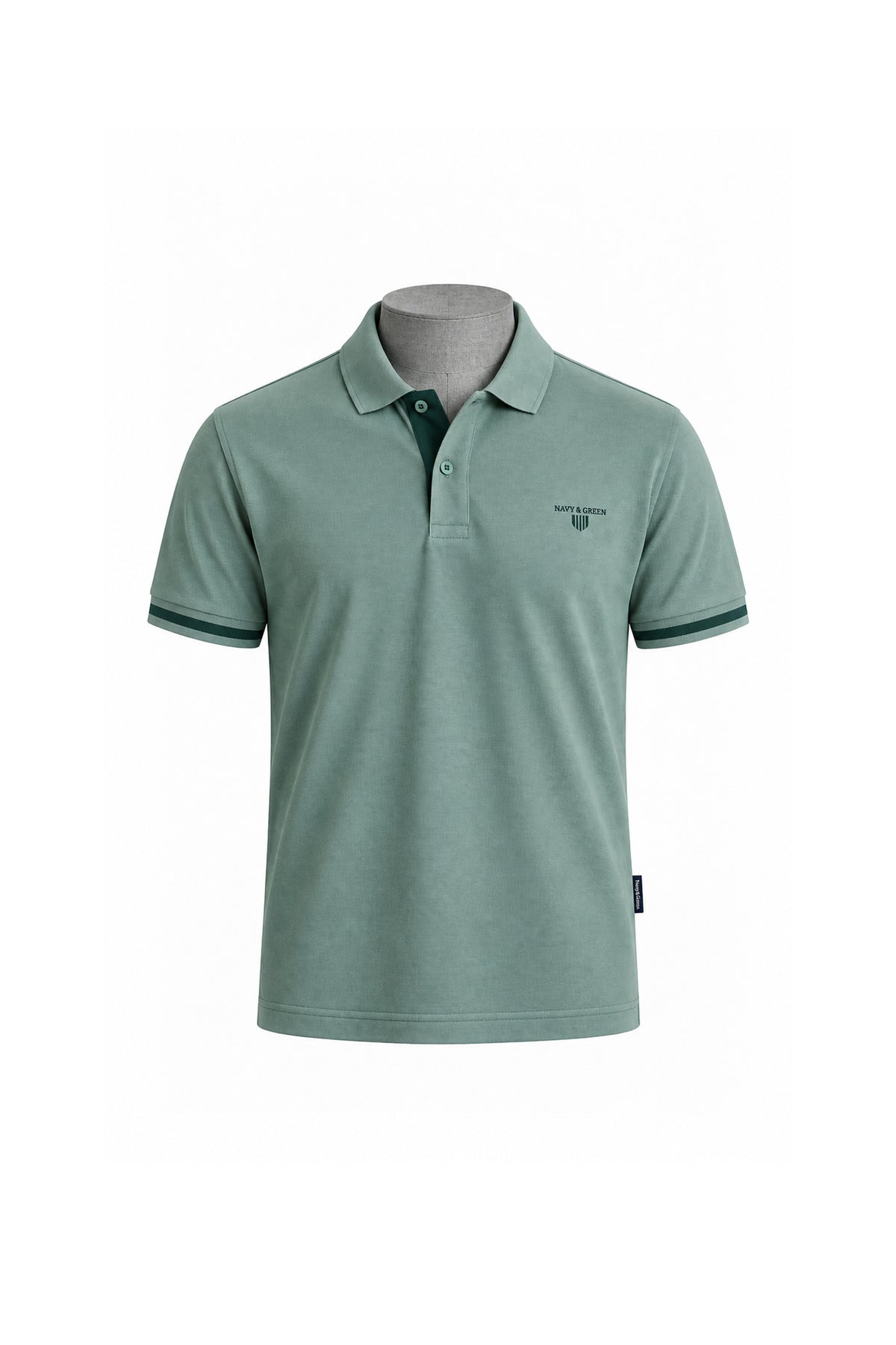 Cotton piqué polo shirt with contrast detailing