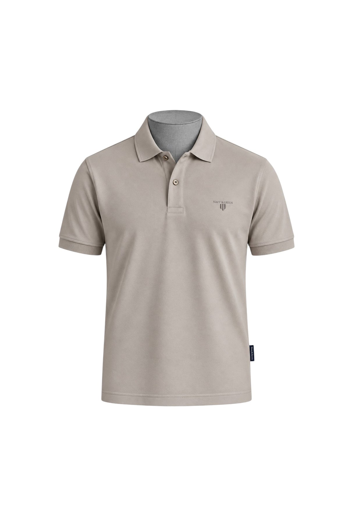 Interlock cotton polo shirt