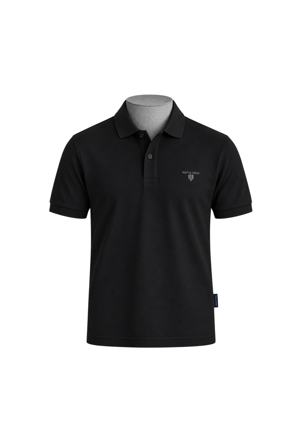 Interlock cotton polo shirt