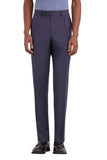 Blue pure Impeccabile wool regular-fit pants with pleat