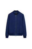 Light navy blue “Solid Color” bomber jacket