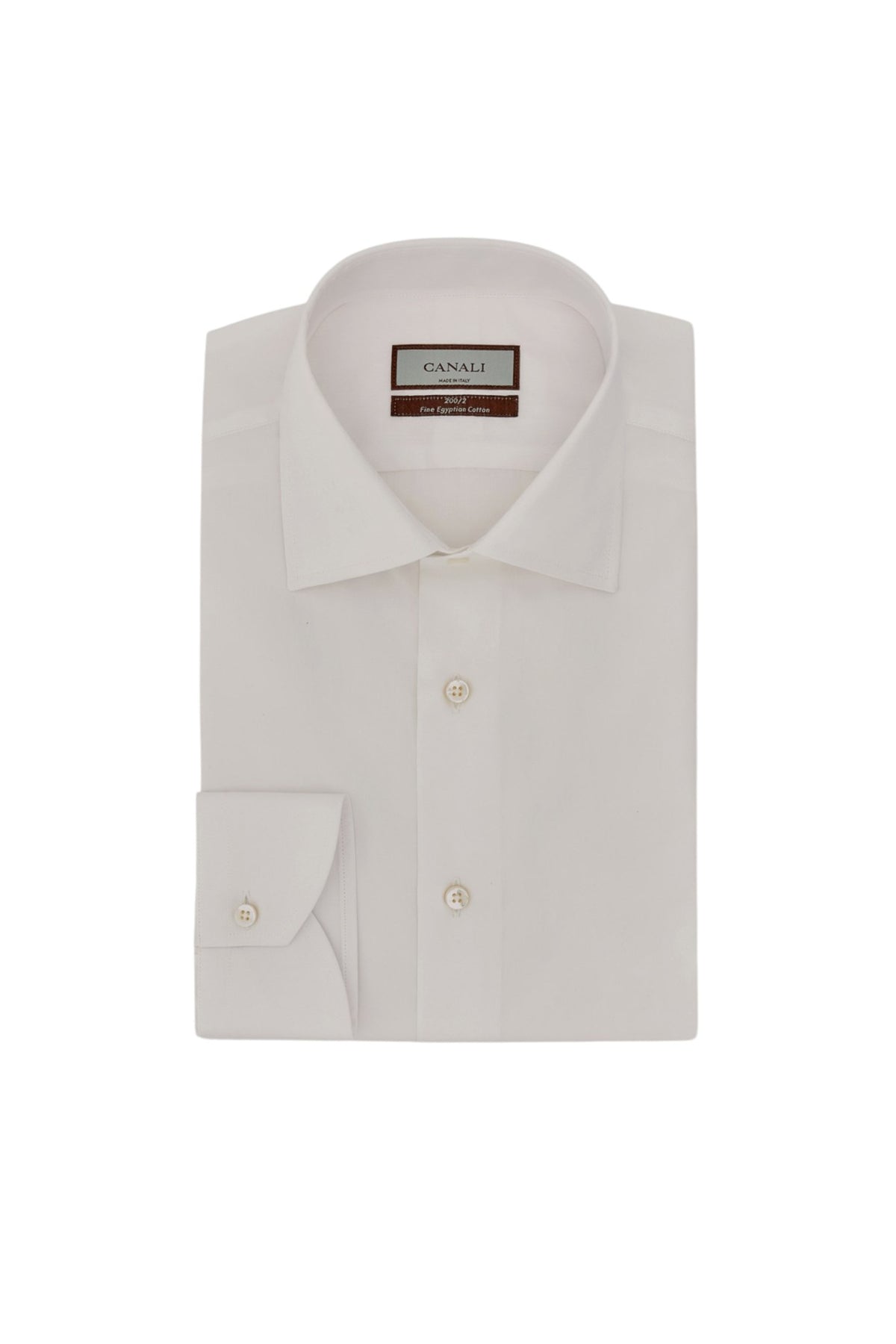 White fil-à-fil 200/2 cotton regular-fit formal shirt