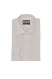 White fil-à-fil 200/2 cotton regular-fit formal shirt