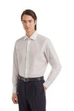 White fil-à-fil 200/2 cotton regular-fit formal shirt