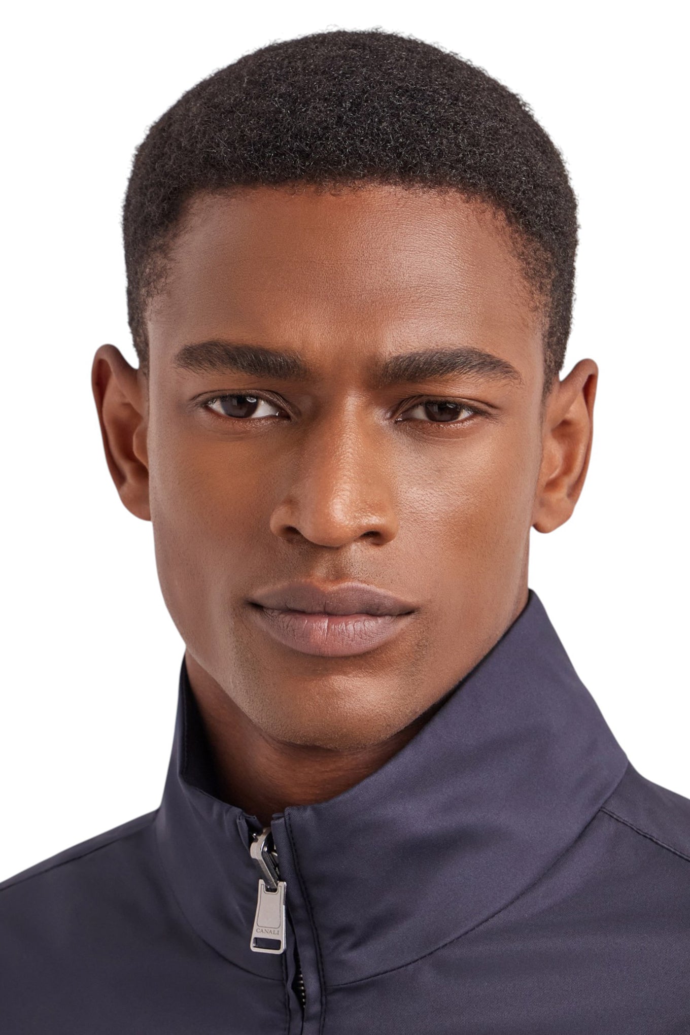 Canali Nuvola midnight blue reversible vest in technical fabric with membrane