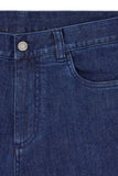 Five-pocket regular-fit stretch denim pants in blue