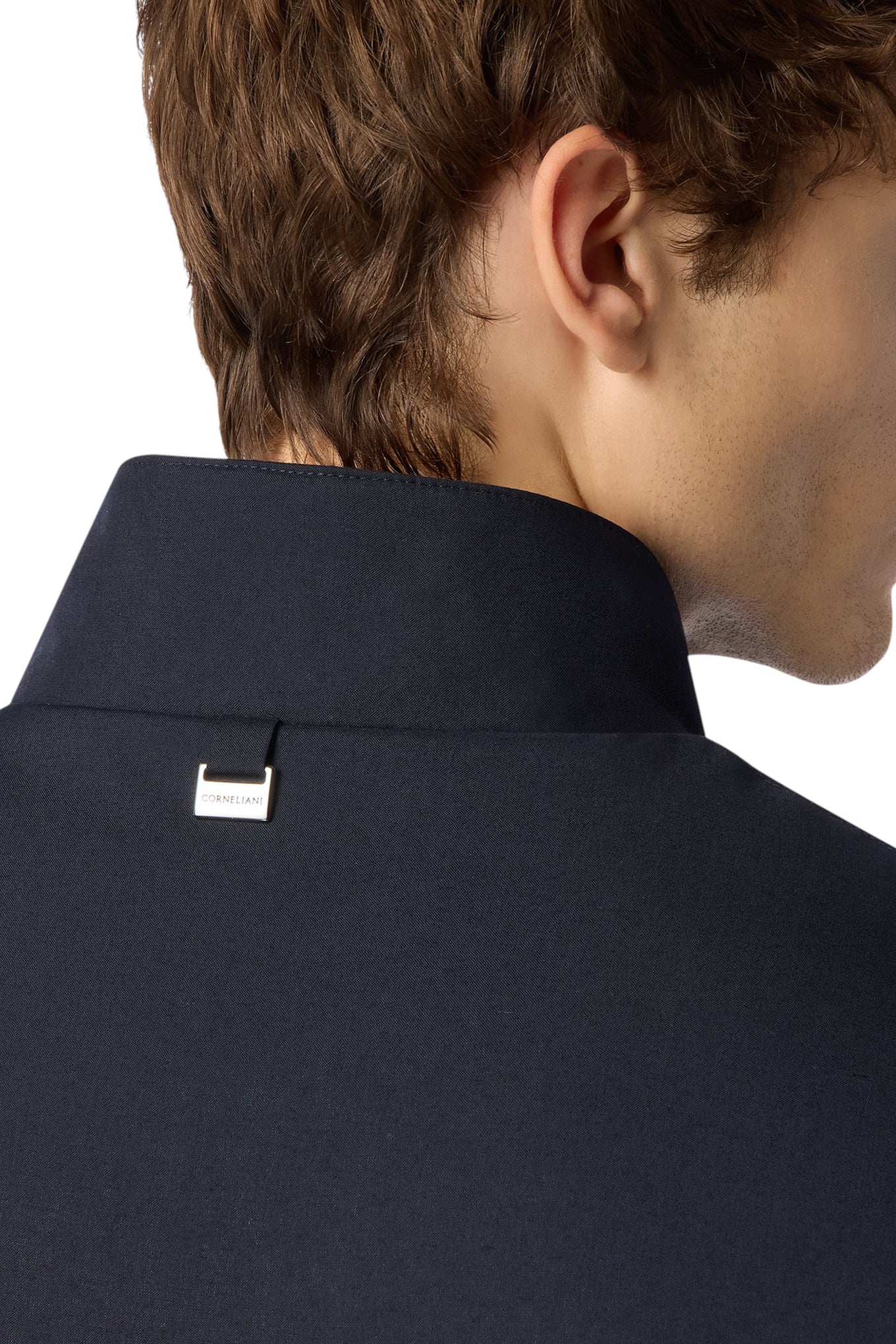 Black padded vest in technical fabric